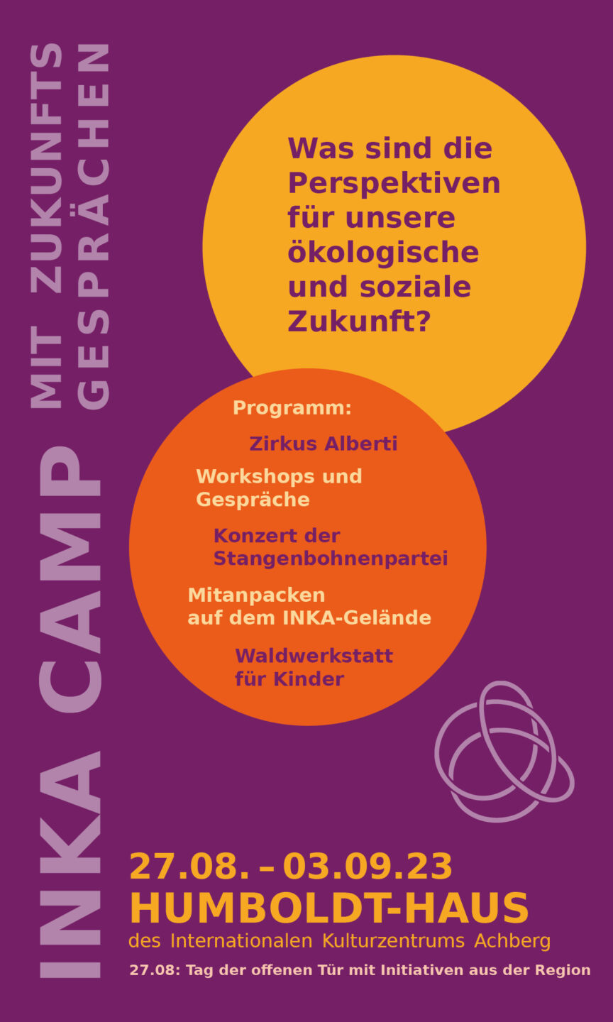 Infotisch beim Sommercamp in Achberg
